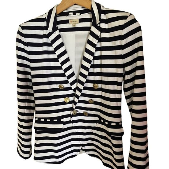 Cremieux Striped Blazer, Nautical with Gold Buttons, size XS - Picture 1 of 4